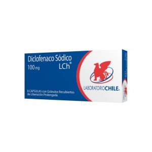 Diclofenaco 100 mg x 8 Cápsulas con Gránulos Recubiertos