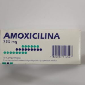Amoxicilina 750 mg x 10 com