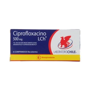 Ciprofloxacino 500 mg x 6 com recubiertos