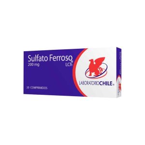 Sulfato ferroso 200 mg x 20 com
