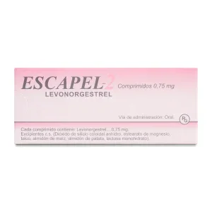 Escapel-2 Levonorgestrel 0,75 mg 2 Comprimidos