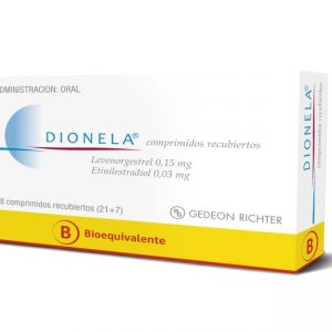 Dionela Levonorgestrel 0,15 mg 28 Comprimidos Recubiertos