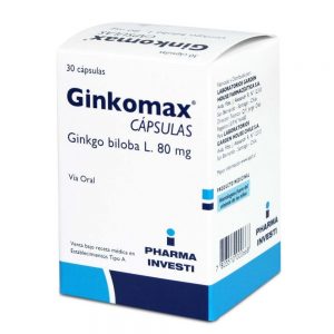 Ginkomax Ginkgo Biloba 80 mg 30 Cápsulas