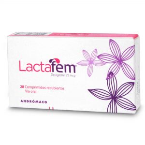 Lactafem Desogestrel 75 mcg 28 Comprimidos Recubiertos