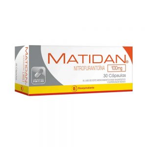 Matidan Nitrofurantoina 100 mg 30 Cápsulas