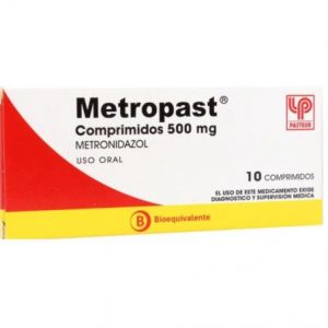 Metropast Metronidazol 500 mg 10 Comprimidos