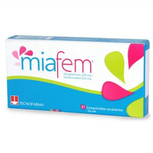 Miafem Drospirenona 3 mg 21 Comprimidos Recubiertos
