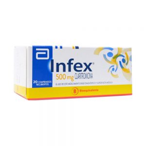 Infex 500 mg 20 Comprimidos Recubiertos