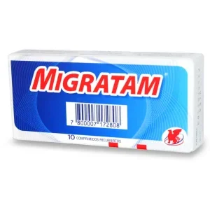 Migratam Ergotamina 300 mg 10 Comprimidos Recubiertos