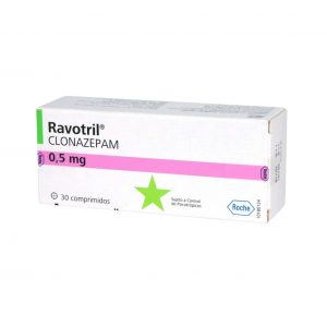 Ravotril Clonazepam 0.5 mg 30 Comprimidos