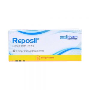 Reposil Escitalopram 10 mg 30 Comprimidos