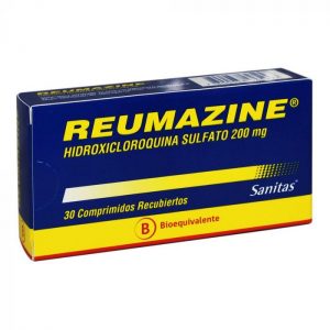 Reumazine Hidroxicloroquina Sulfato 200 mg 30 Comprimidos