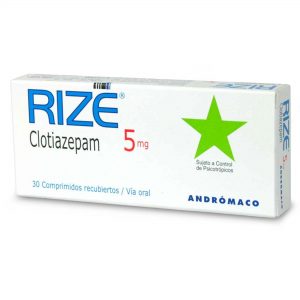 Rize Clotiazepam 5 mg 30 Comprimidos Recubiertos