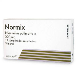 Normix Rifaximina Polimorfo 200 mg 12 Comprimidos Recubiertos