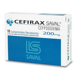 Cefirax Cefpodoxima 200 mg 10 Comprimidos Recubiertos