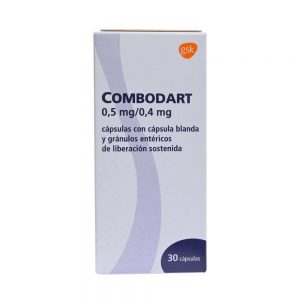 Combodart 0,5/0,4 Dutasteride 0,5 mg Tamsulosina 0,4 mg 30 Cápsulas Blandas
