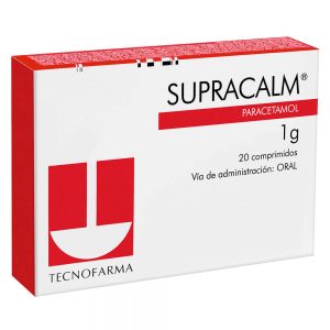 Supracalm Paracetamol 1000 mg 20 Comprimidos Recubiertos