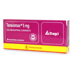 Tensiomax Ciclobenzaprina 5 mg 20 Comprimidos Recubiertos