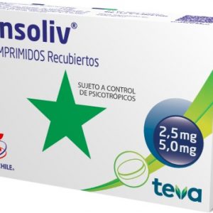 Tensoliv Clordiazepoxido 5 mg 30 Comprimidos