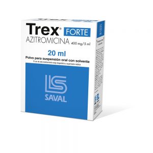 Trex Forte Azitromicina 400 mg / 5 mL Suspensión 20 mL