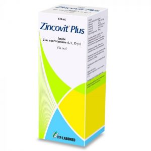 Zincovit Plus Zinc con Vitaminas 3000 UI/5ml Jarabe 120 mL