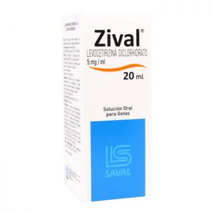 Zival Levocetirizina 5 mg/mL Solución Oral Gotas 20 mL