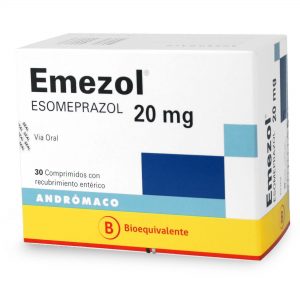 Emezol Esomeprazol 20 mg 30 Cápsulas Recubrimiento Enterico