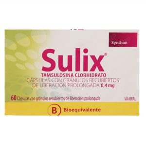 Sulix Tamsulosina 0,4 mg 60 Cápsulas Liberación Prolongada