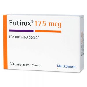 Eutirox 175 Levotiroxina 175 mcg 50 Comprimidos