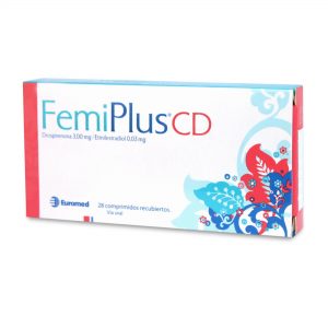 Femiplus CD Drospirenona 3 mg Etinilestradiol 0,03 mg 28 Comprimidos Recubiertos