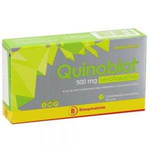 Quinobiot Levofloxacino 500 mg 10 Comprimidos